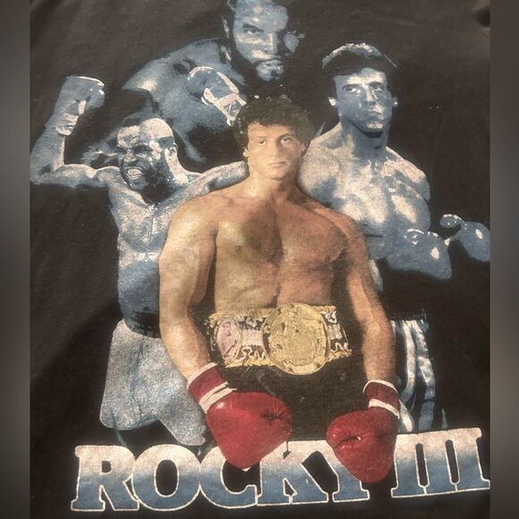 Mens Rocky III double sided graphic tee - Picture 2 of 4